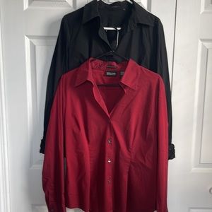 Two sleek, professional button down shirts
